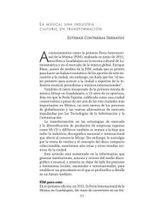 La música: industria cultural en transformación