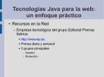 Tecnologías Java para la web: un enfoque práctico