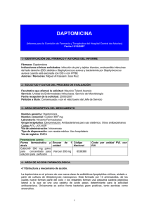 Informe Daptomicina
