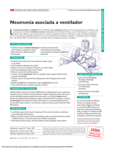 Neumonía asociada a ventilador