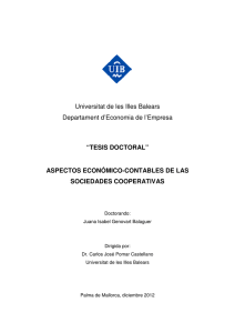Universitat de les Illes Balears Departament d`Economia de l