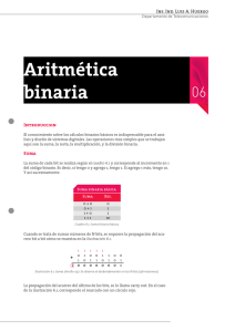 Cap.6: Aritmética binaria