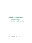 Gramática del español para maestros y profesores del