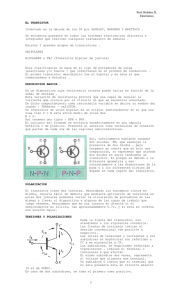 Prof: Bolaños D. Electrónica 1 EL TRANSISTOR Inventado en la