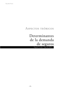 Determinantes de la demanda de seguros