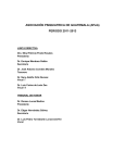 ASOCIACIÓN PSIQUIATRICA DE GUATEMALA (APsG) PERIODO