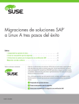 Migraciones de soluciones SAP® a Linux A tres pasos del