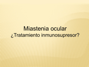 Miastenia Gravis Ocular