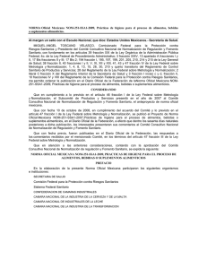 Norma Oficial Mexicana NOM-251-SSA1-2009, Prácticas