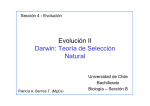Evolución II Darwin: Teoría de Selección Natural - U