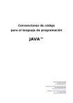 Convenciones de código para el lenguaje de programación Java