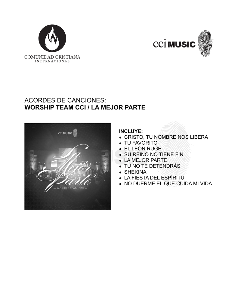 Acordes De Canciones Worship Team Cci La Mejor Parte Play along in a heartbeat. acordes de canciones worship team cci