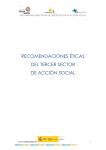 recomendaciones éticas del tercer sector de acción social