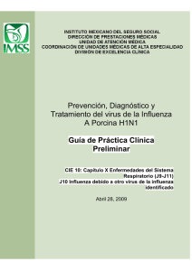 Prevención, Diagnóstico y Tratamiento del virus de la Influenza A