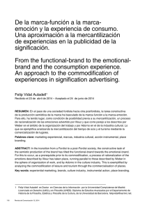 De la marca-función a la marca- emoción y la experiencia de
