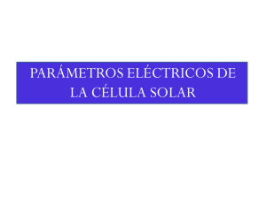 parámetros de la célula solar