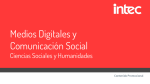Comunicación Social y Medios Digitales Ciencias Sociales