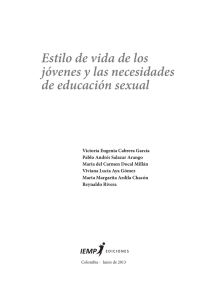 Estilo de vida de los jóvenes y las necesidades de educación sexual