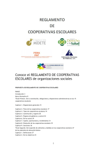 Conoce el REGLAMENTO DE COOPERATIVAS