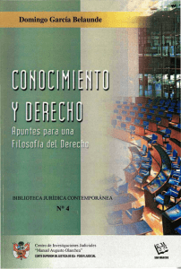 Conocimiento Y Derecho - Domingo Garcia Belaunde