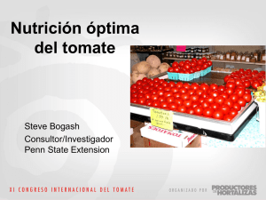 Descargar presentación - Congreso Internacional del Tomate