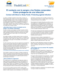 Contacto con la Sangre o los Fluidos Corporales