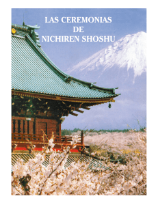 Ceremonias Importantes - Nichiren Shoshu Myoshinji