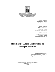 Sistemas de Audio Distribuido de Voltaje Constante