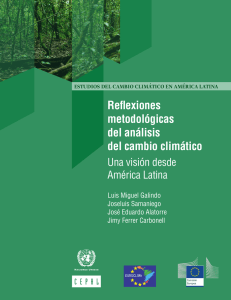 Reflexiones metodológicas del análisis del cambio climático