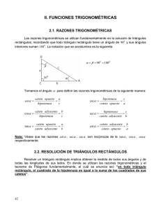 ii. funciones trigonométricas