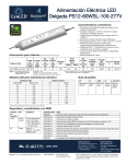 Alimentación Eléctrica LED Delgada PS12-60WSL-100