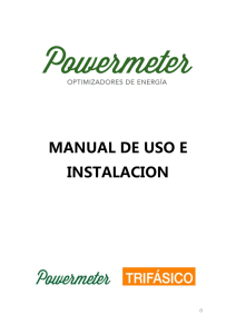 Powermeter Trifasico - Manual de Uso e Instalacion -