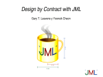 Design by Contract with JML