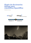 Plugin de diccionarios Elhuyar para LibreOffice/OpenOffice