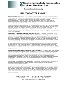 helicobacter pylori - Gastroenterology Associates of SW Florida, PA