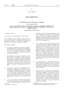 Reglamento (UE) no 432/2012 de la Comisión, de 16 de