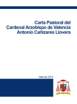 Carta Pastoral del Cardenal Arzobispo de Valencia Antonio