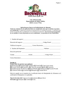 Pagina 1 City of Brownsville Departamento de Salud