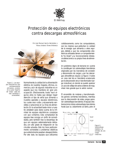 Protección de equipos electrónicos contra descargas