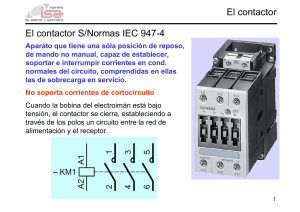 El contactor El contactor S/Normas IEC 947-4