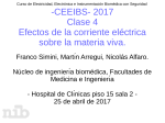 -CEEIBS- 2017 Clase 4 Efectos de la corriente eléctrica sobre la