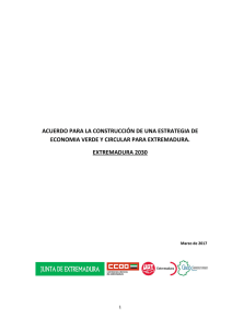 Acuerdo para la construcción de una estrategia de economía verde