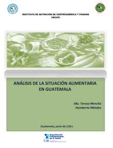 Informe Análisis de Situación Alimentaria