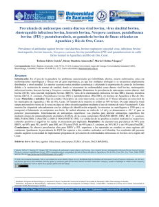 Prevalencia de anticuerpos contra diarrea viral bovina, virus sincitial