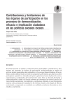 contribuciones y limitaciones de los órganos de