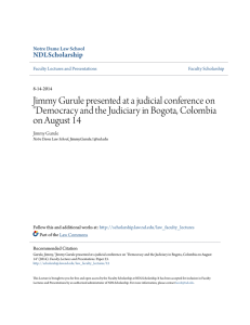 Jimmy Gurule presented at a judicial conference on