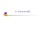 Apartado 3.1: Tutorial de JDBC