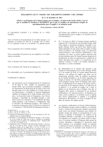 Reglamento (UE) no 1296/2013 del Parlamento Europeo y del