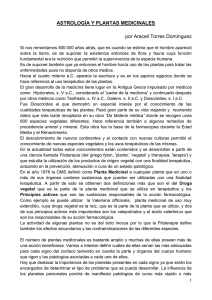 Astrología y Plantas Medicinales (Araceli Torres, 13/05/2012)