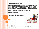 Tratamiento con electroacupuntura en pacientes con déficit
